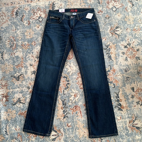 NEW WITH TAGS Cinch Ladies Ada Dark Wash Boot Cut Mid Rise Jeans size 28 5 - Picture 3 of 10